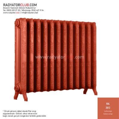 Decora 800-180 Ayaklı Desenli Döküm Radyatör, Ral 2012 |  30 Kolon